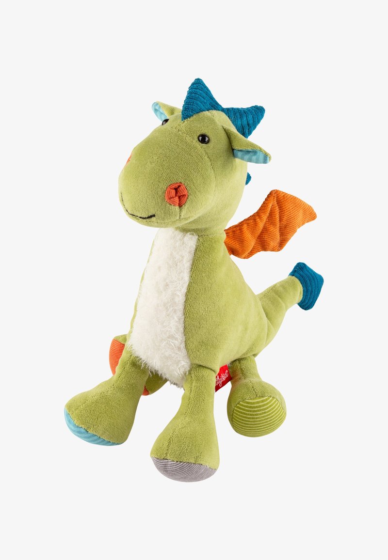 sigikid DRACHE PATCHWORK SWEETY - Peluche - grün orange blau