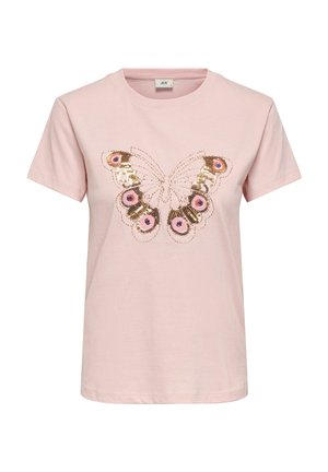 JDY, TOP JDYBENA TOP - T-shirt imprimé - pink dogwood