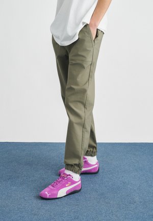 Auduma bikses - stone green