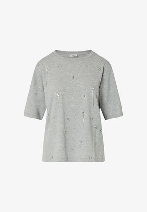 LIU JO, LIU JO T-SHIRT WITH JEWEL EMBROIDERY - T-shirt imprimé - grey