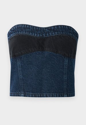 WAVY CORSET - Top - blue/black