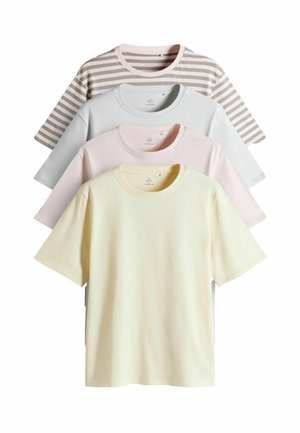 REGULAR FIT  - T-paita - pastel yellow light pink pale blue pink stripe