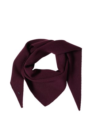 Cecil, DREIECKSTUCH IN UNIFARBE - Halsdoek - berry red