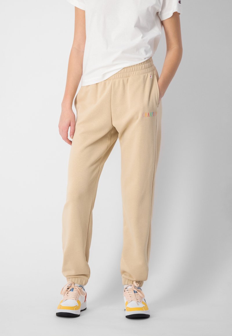 Champion GRAPHICS Tracksuit bottoms brown/beige Zalando.de