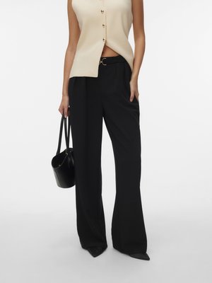 Vero Moda VMKRISTINA WIDE  - Trousers - black