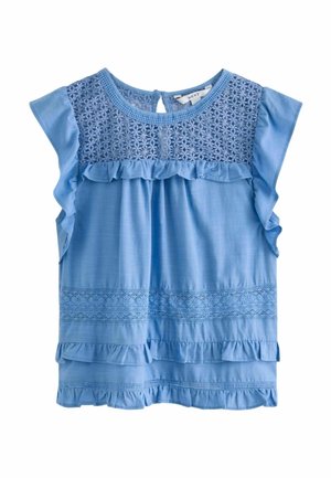 FRILL SLEEVE REGULAR FIT - Blūze - light blue