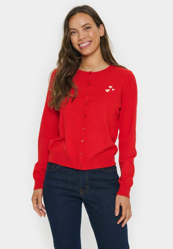 VALENTINA - Strickjacke - flame scarlet