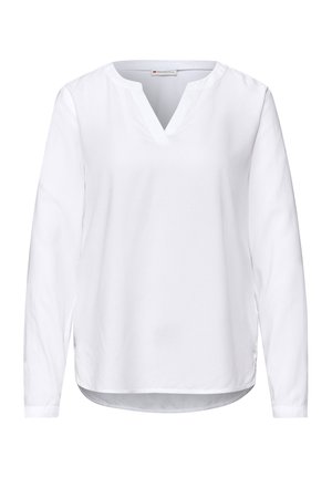 IN UNIFARBE - Blouse - weiß