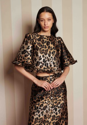 Sister Jane SUITE LEOPARD JACQUARD - Pusero - brown
