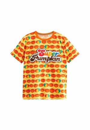 SHORT SLEEVE HALLOWEEN RAGLAN  - REGULAR FIT - Apdrukāts T-krekls - orange