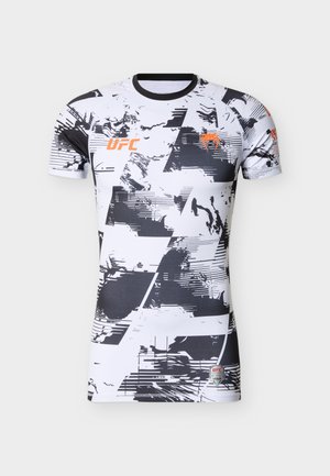 UFC ZENITH FIGHT WEEK MENS RASHGUARD - Alsónemű - black/white/orange