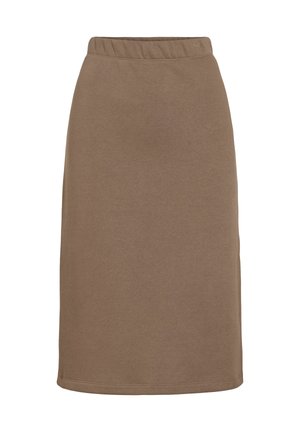 VILA, PENCIL SKIRT VIVERA MIDI - Jupe crayon - light brown