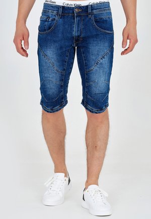LEON - Jeansshorts - medium indigo