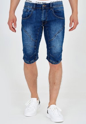 LEON - Jeans Shorts - medium indigo