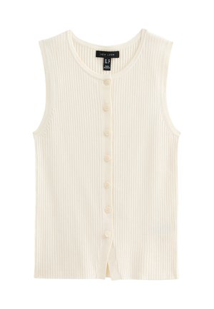 New Look BUTTON UP - Chaleco - cream