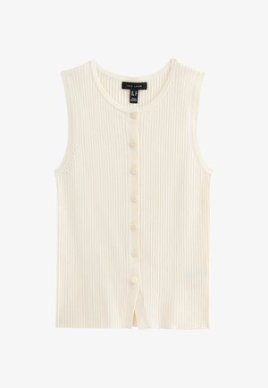 New Look BUTTON UP - Weste - cream