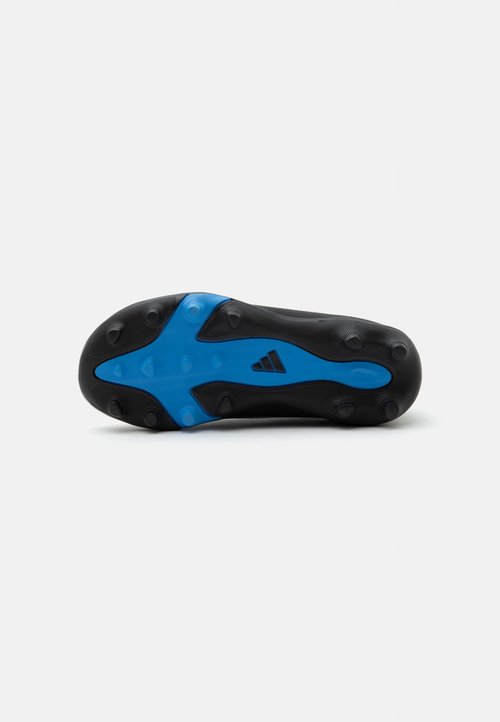 adidas F50 HYPERFAST CLUB VELCRO FIRM GROUND MULTI GROUND CHILDREN UNISEX - Football boots artificial grass - core black/lucid ray blue — foto 5