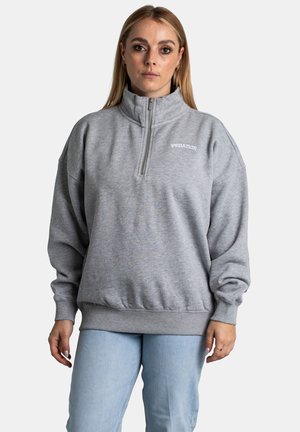 FRIEDA HALFZIP - Sweatshirt - heather grey