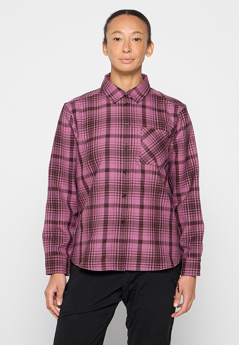 Icebreaker Overhemdblouse paars Icebreaker Overhemdblouse paars