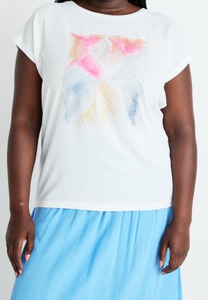 T-Shirt print - beige