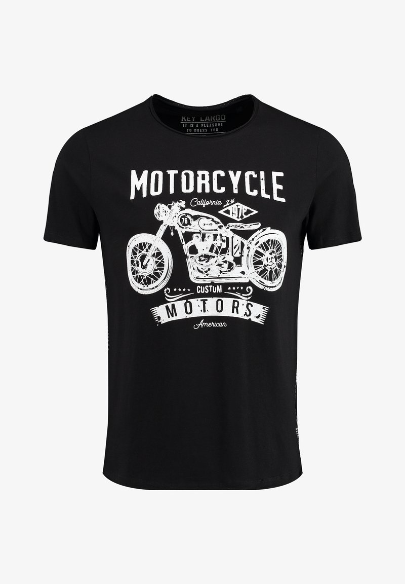 Key Largo OREGON TRAIL ROUND - Camiseta estampada - black