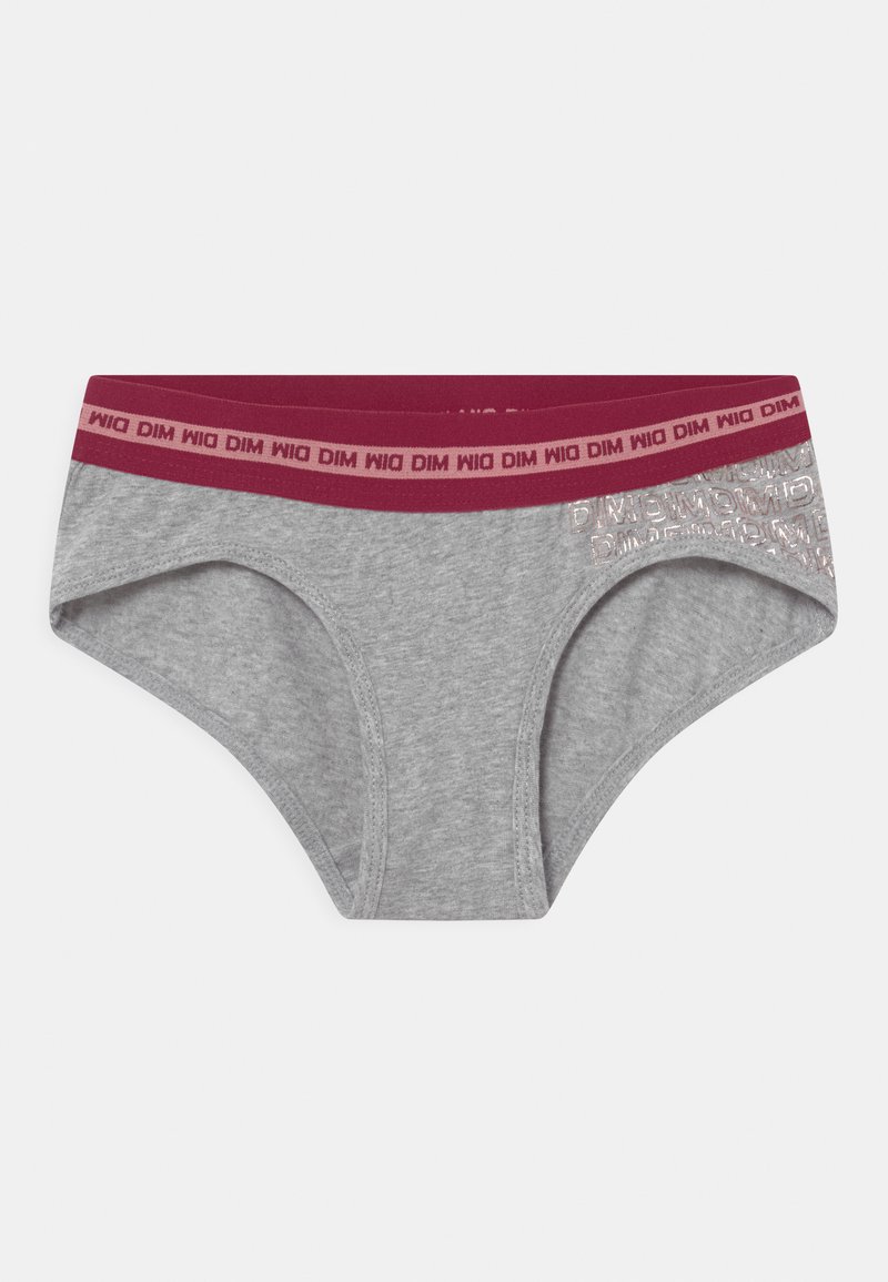 Kinder Wäsche | DIM SHORTY 2 PACK Slip rose corail/gris chiné bordeaux/rosa - XT20719 Kinder Wäsche | DIM SHORTY 2 PACK Slip rose corail/gris chiné bordeaux/rosa - XT20719