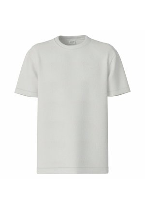 AMAREUS RUNDHALS EINFARBIG - T-shirt basique - weiß