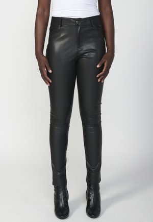 Pantaloni de piele - black