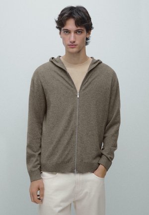 Zip-up sweatshirt - khaki