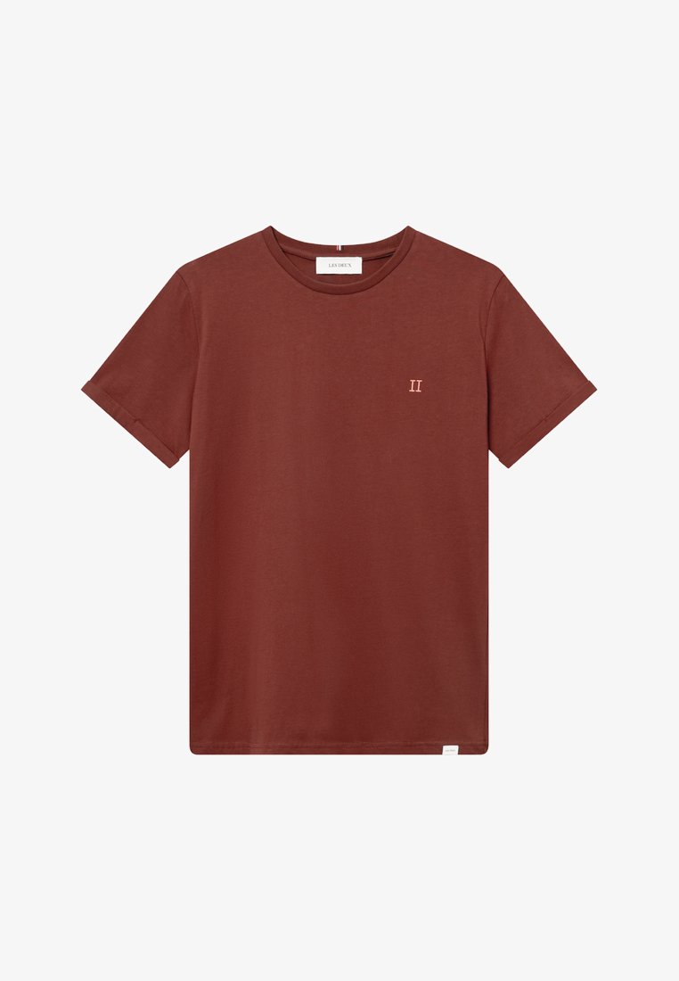 Les Deux NØRREGAARD SEASONAL - T-shirt basic - fired brick