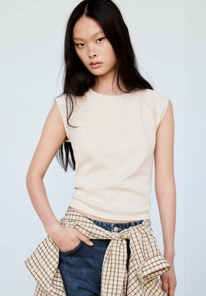 Mango, ADULT - T-shirt imprimé - sand