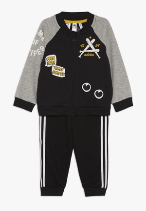 adidas Performance, COLLEGIATE TRACKSUIT BABY SET - Tuta - black/medium greyh/white
