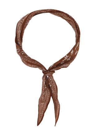 My Jewellery, PINK SCARF WITH RED PAISLEY PRINT - Sjaal - brown
