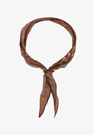 My Jewellery, PINK SCARF WITH RED PAISLEY PRINT - Sjaal - brown