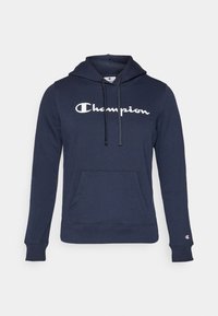 BASICS HOODIE LARGE LOGO  - Kapuutsiga pusa - navy