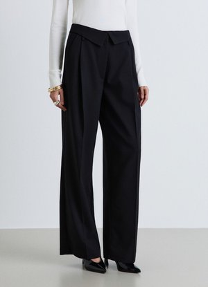 Calliope, PANTALONE LUNGO TINTA UNITA - Pantaloni - ultrablack