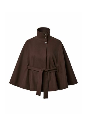 Pieces, JACKET PCAIKEN CAPE - Cape - hot fudge