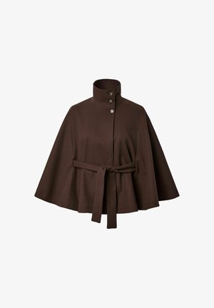 Pieces, JACKET PCAIKEN CAPE - Mantella - hot fudge