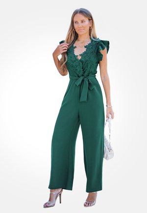 ELEGANT WITH WAIST TIE - Mono - dark green