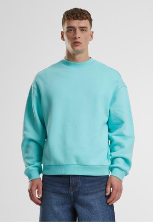 Urban Classics FLUFFY CREWNECK - Sweatshirt - berylblue