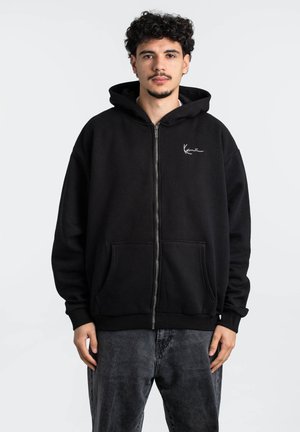 Karl Kani CHEST SIGNATURE ESSENTIAL HOODIE - Zip-up sweatshirt - black