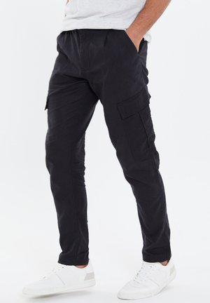 GORDON - Pantaloni cargo - black