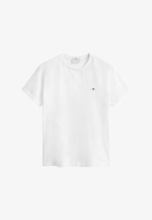 GANT SHIELD - Jednoduché tričko - white