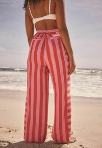 Next TALL FIT - WIDE STRIPED - Tygbyxor - pink