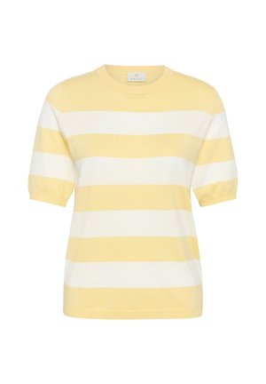 Kaffe, KALIZZA STRIPED - T-shirt print - sunlight chalk wide stripe