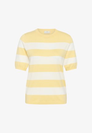 Kaffe, KALIZZA STRIPED - T-shirt print - sunlight chalk wide stripe
