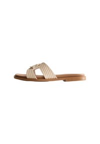 New Look Wide Fit WIDE FIT RAFFIA HARDWARE STRAP - Ciabattine - off white