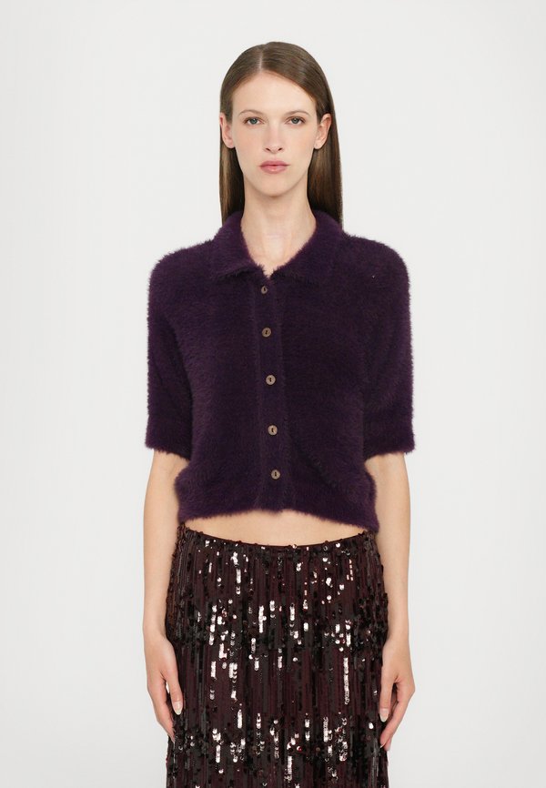 CRISTIN - Strickjacke - plum perfect