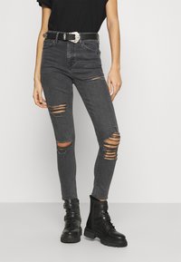 Topshop Vaqueros pitillo - black