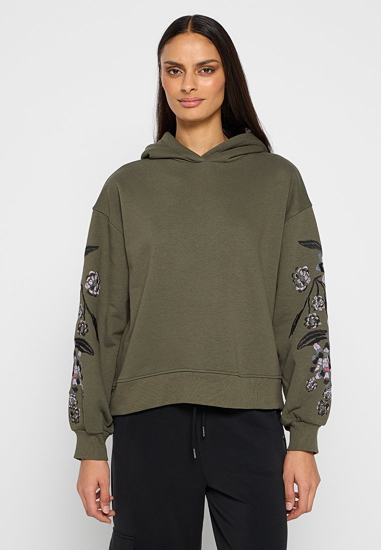 Scotch & Soda Hoodie olijfgroen